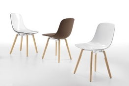 ŽIDLE PURE LOOP BINUANCE WOODEN LEGS