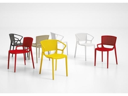 ŽIDLE FIORELLINA PERFORATED SEAT AND BACK