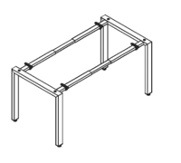 Stolová konstrukce s nastavitelnou délkou nosníků Academic AD139-01