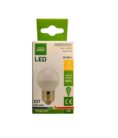 LED ŽÁROVKA E27 248000063 7W - MALÁ BAŇKA